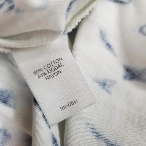 Pure Jill by J Jill Asymmetrical Midi Tank Dress Womens Medium White Blue Casual - Picture 9 of 10